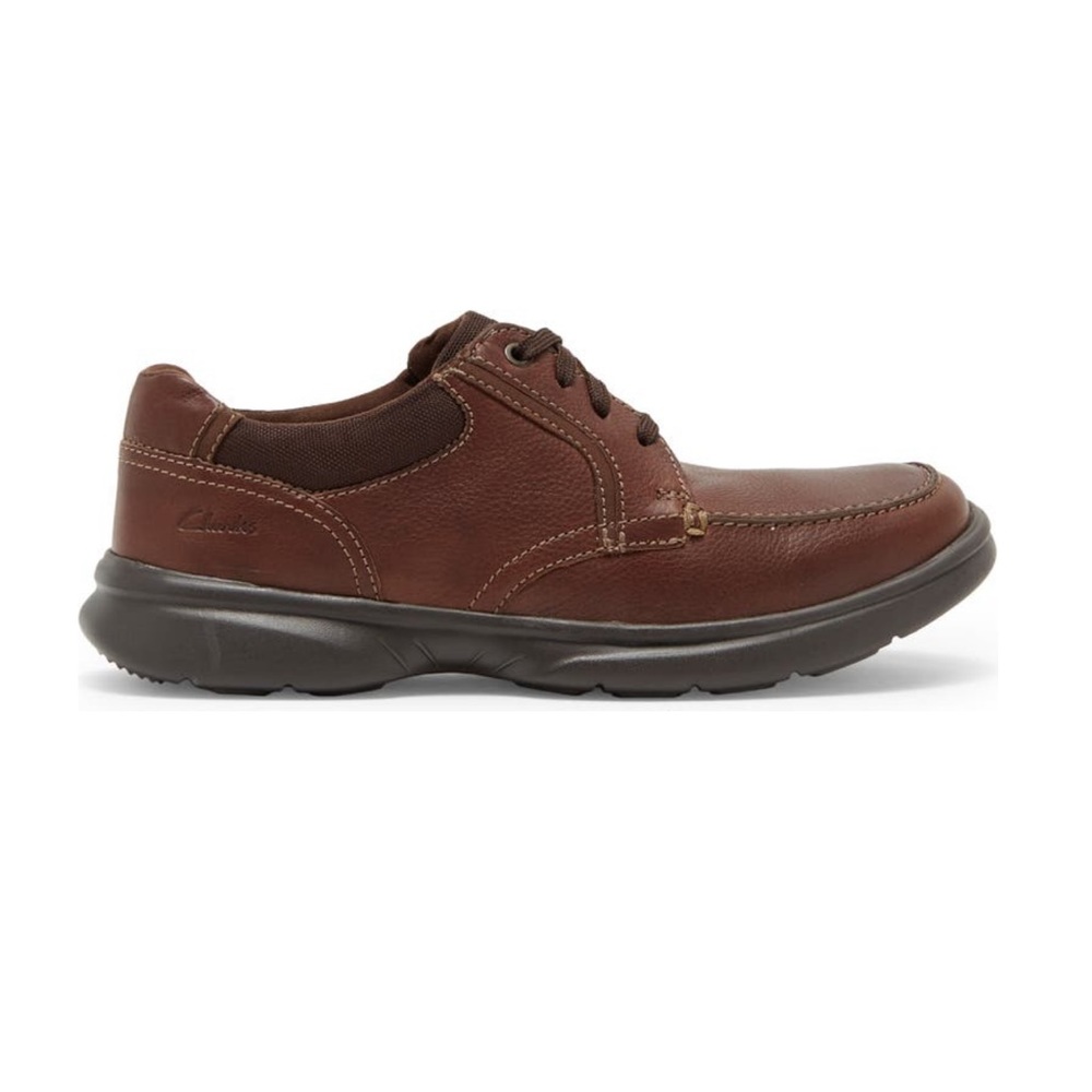 Clarks Mens Bradley Vibe Moc Toe Sneaker In Tan Tumble - New In Box -Reemoly - Picture 15 of 16